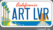 California Arts Council Art Plate. Wayne Thiebaud designer